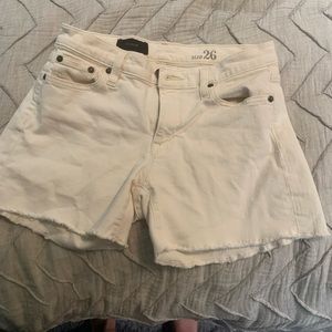 J Crew White Jean Shorts